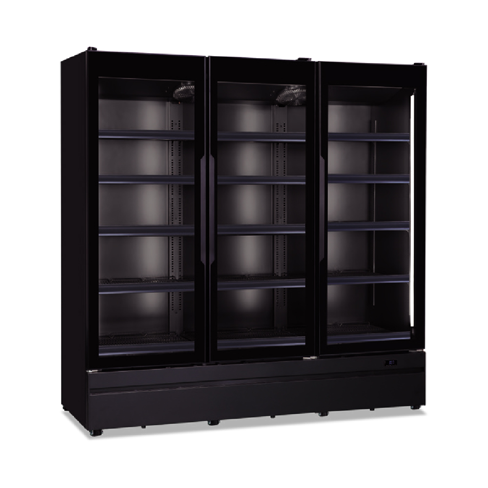 Βιτρίνα συντήρησης τριπλή ROMA 187 TN BLACK | Alfafrost.gr