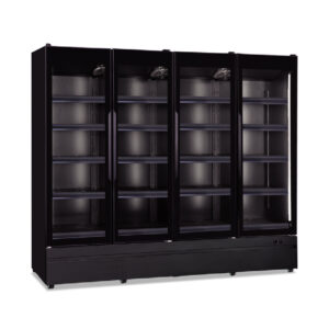 Βιτρίνα συντήρησης τετραπλή ROMA 250 TN BLACK | Alfafrost.gr
