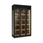 Βιτρίνα κρασιών με 3 πόρτες WINELUX 135 BLK | Alfafrost.gr