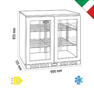 ψυγεία back bar - επαγγελματικός εξοπλισμός εστίασης – λύσεις horeca – alfafrost